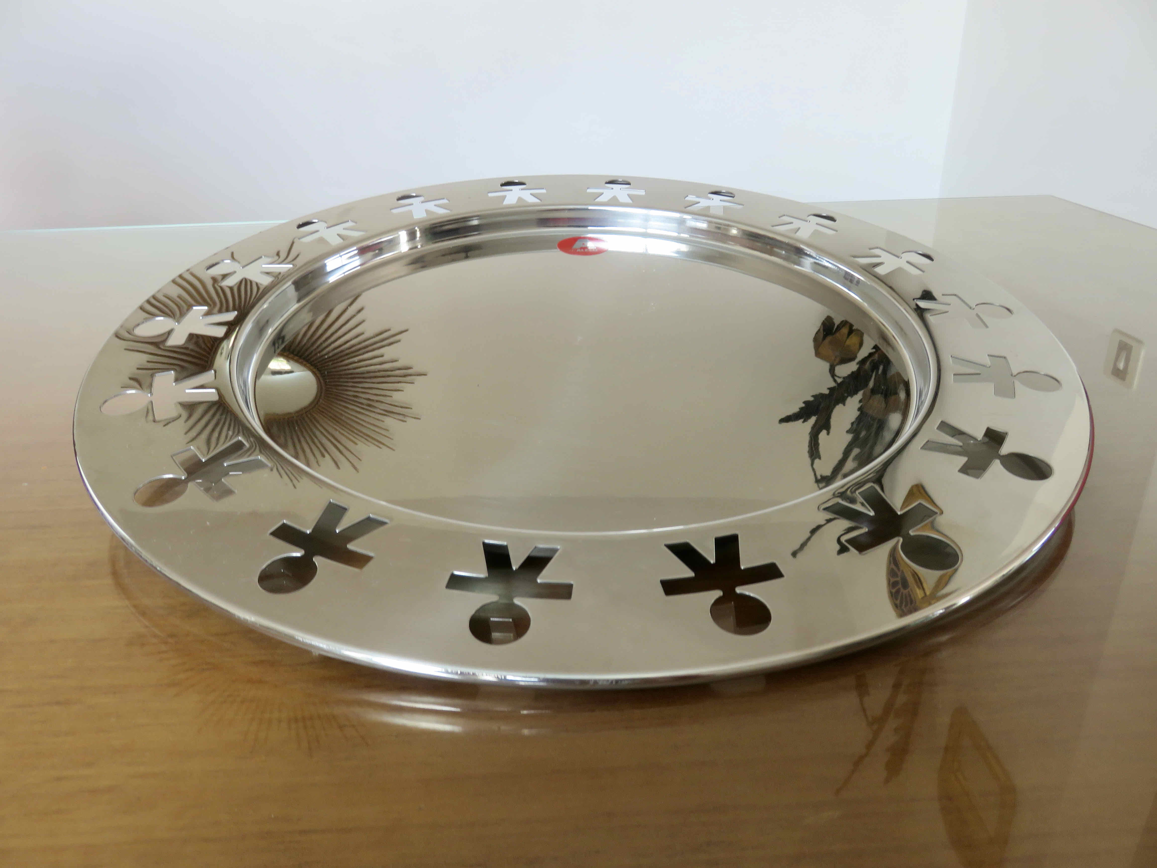 Round tray Girotondo Alessi Italy 1980