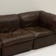 Large modular leather sofa by Rolf Benz, Germany 1970s.