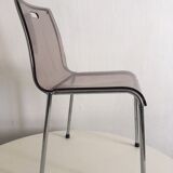 Serie 4 chaises plexis
