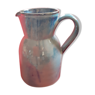 Pitcher in blue glazed sandstone