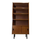Modernist bookcase in blond oak, 1950s-1960s