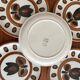 Boch La Louvière vintage dessert plates 1970 model Kimon.