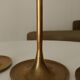 Set of 6 Scandinavian brass candle holders from the 1960s.