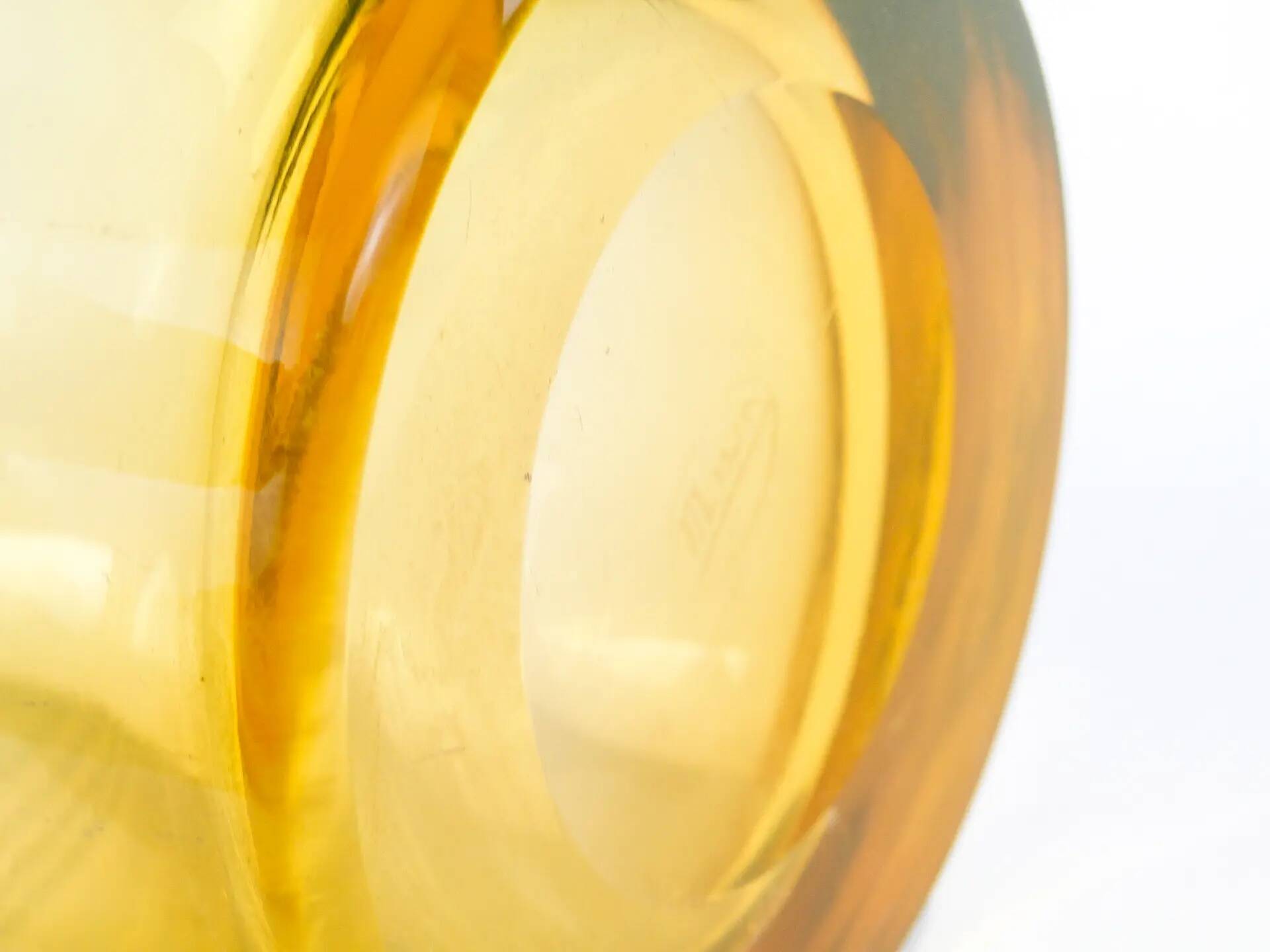 Modernist vase, uranium glass, Moser, Czechoslovakia, 1930s