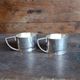 Vintage Art Deco Tea Set – Geometric Teapot and Two Matching Cups