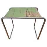 Table gigogne ou d'appoint chromée de style Bauhaus, conçue par Marcel Breuer pour Mucke Melder, années 1930