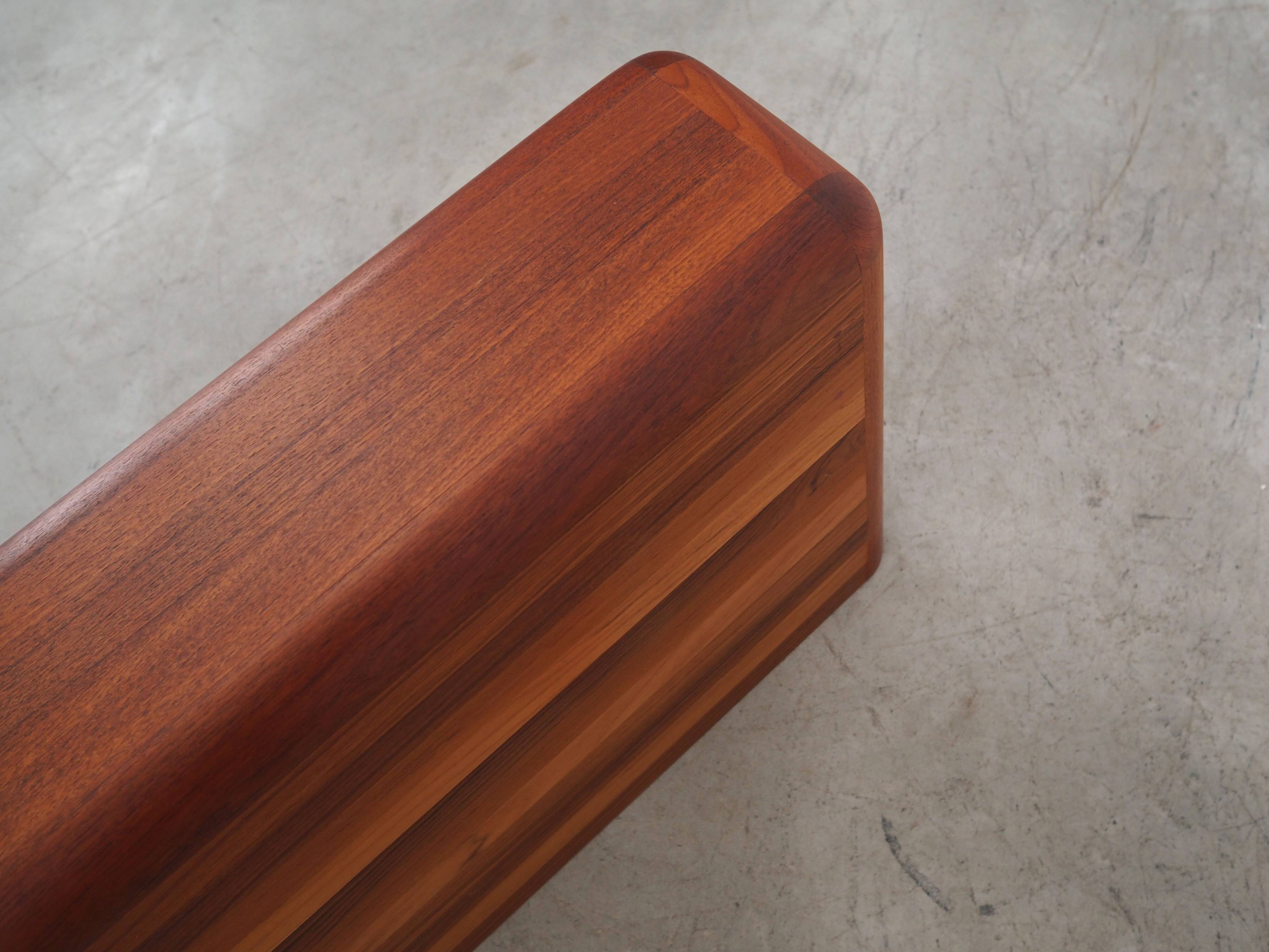 Teak newspaper holder, Danish design, 1970s, production: Denmark