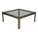 Italian chrome and gold coffee table, 1970s