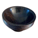 Small vintage turned solid wood bowl, Ø 9 cm