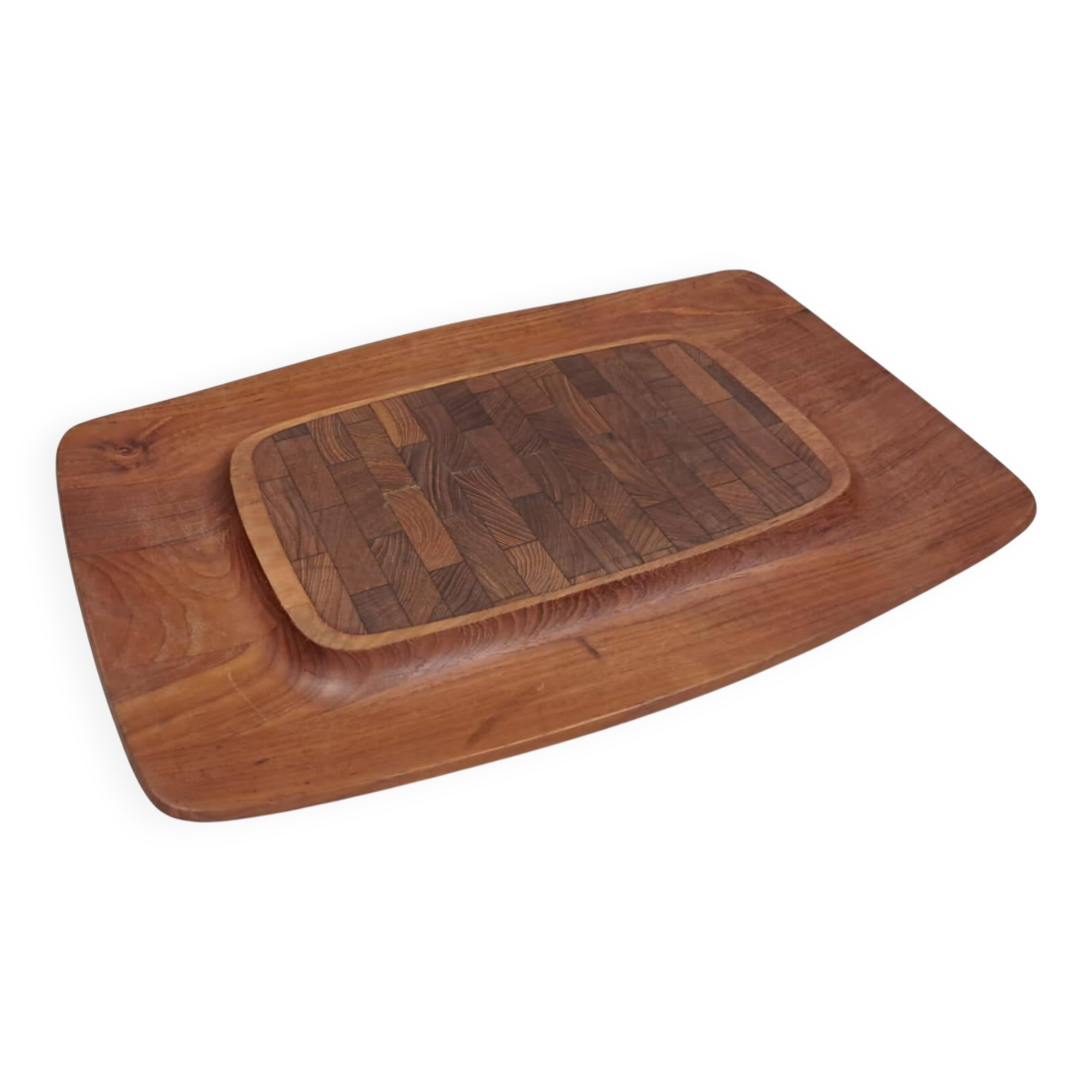 Cutting board in solid teak by Jens Harald Quistgaard (JHQ) Denmark 1960s