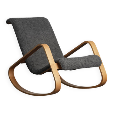 “Dondolo” bentwood rocking chair by Luigi Crassevig for Crassevig, Italy, 1970s