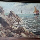 Painting on wood Pierre Arnaud