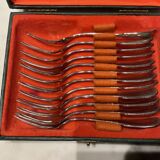 Set of 12 snail forks. Guy Degrenne