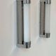 Pair of vintage wall lights, chromed metal, Italy 1970