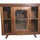 Antique glass-fronted buffet in Burmese teak