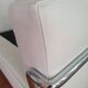 LC2 Le Corbusier 2-seater sofa, white leather, reissue by Cassina, excellent condition.