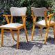 6 chaises bridges années 60