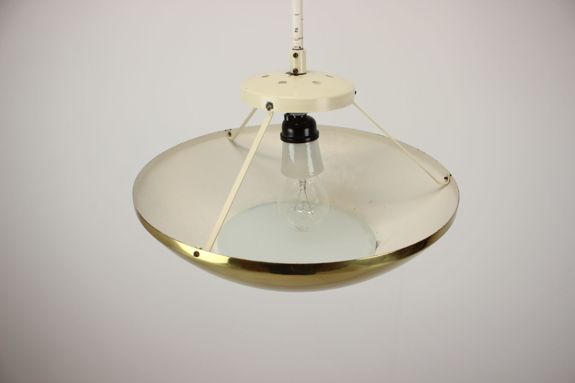 Mid-Century brass pendant/ Zukov, 1950's.