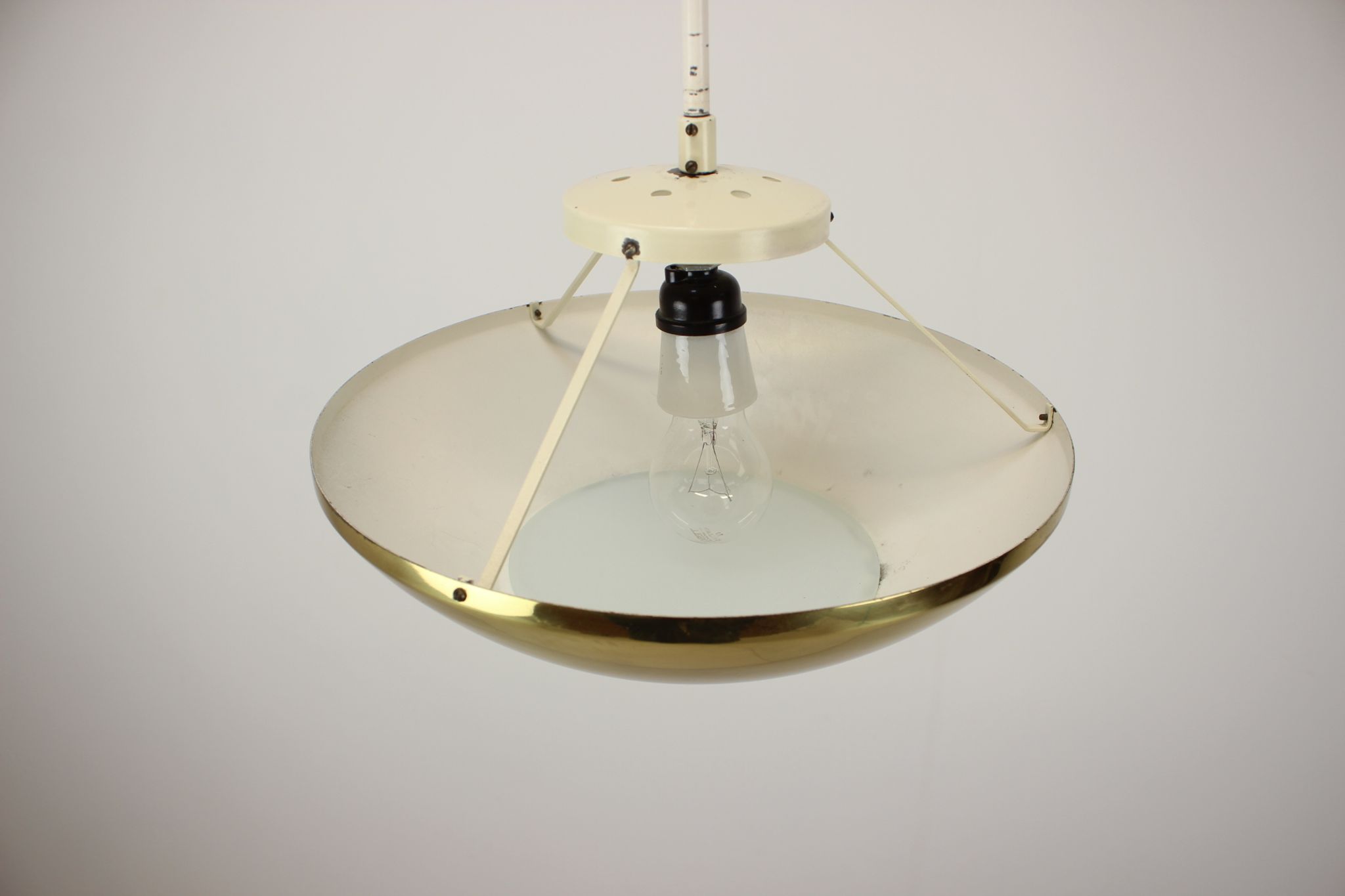 Mid-Century brass pendant/ Zukov, 1950's.