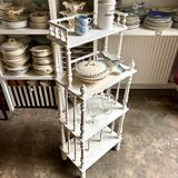 Library, white wooden sheet music cabinet.