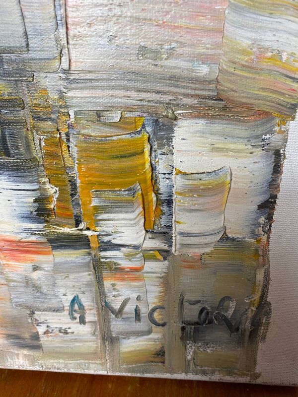 Huile sur toile A.Victoria