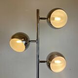 Space-Age Chrome Floor Lamp, Italy, 1970s