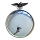 Vintage convex witch mirror with triumphant eagle.