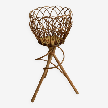 Rattan plant holder