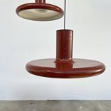 Suspension Lita dôme 58 vintage rouge brique