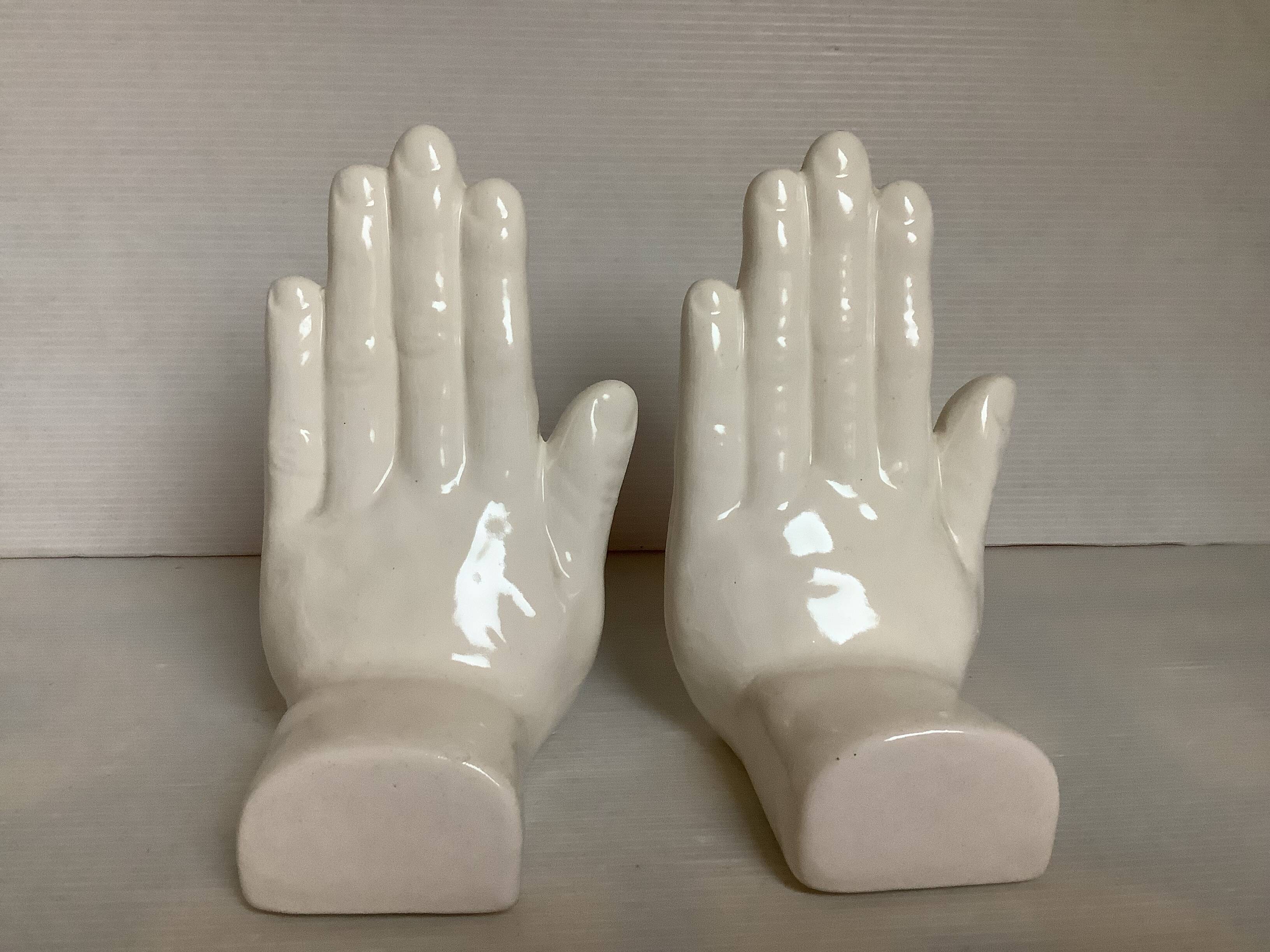 Pair of hand bookends