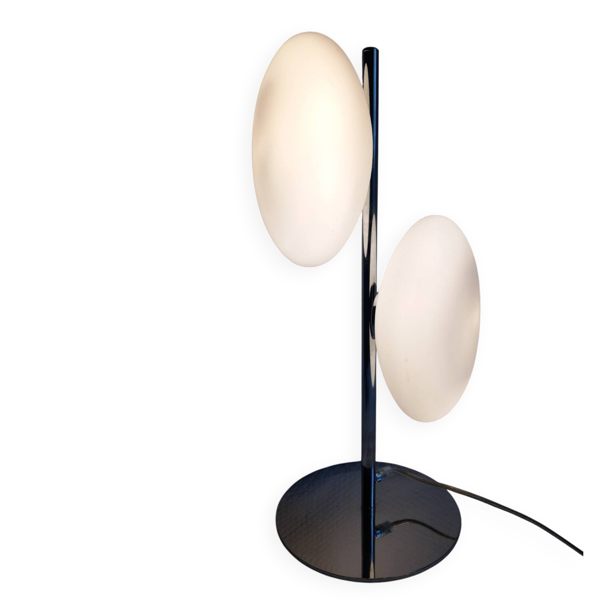 Italian design lamp Fabas Luce – Double adjustable pebble – Chrome &