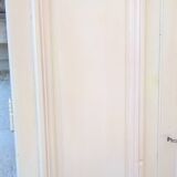 Ensemble grandes portes double  de placard ancienne moulurée