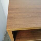 Shelf, vintage walnut veneer bookcase