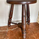 Oak stool attributed to Charles Dudouyt.