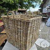Wicker log basket