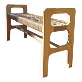 Oak and Danish rope bench