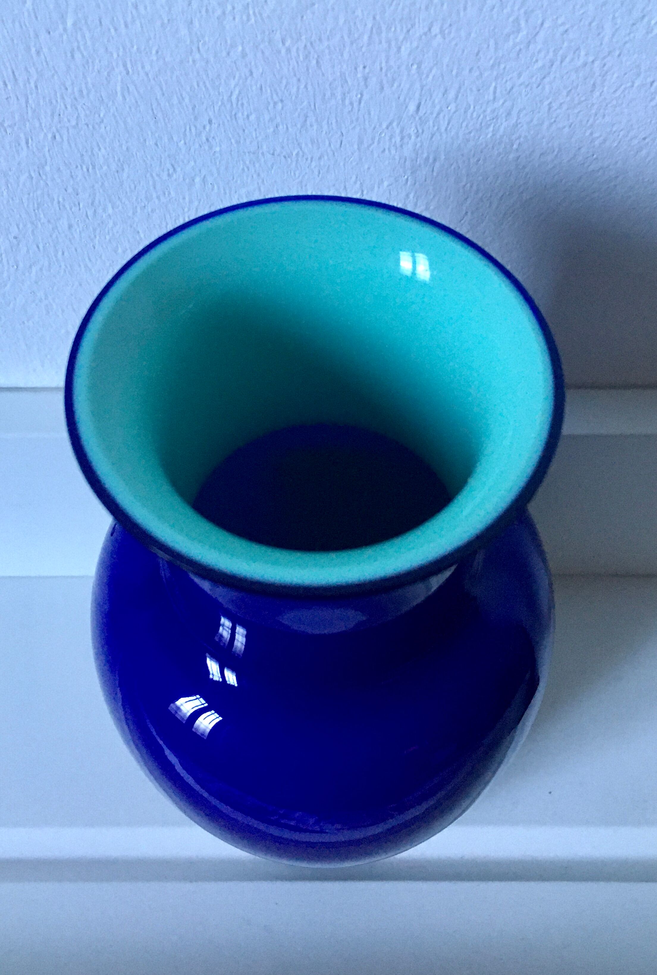 Small opaline vase Carlo Moretti