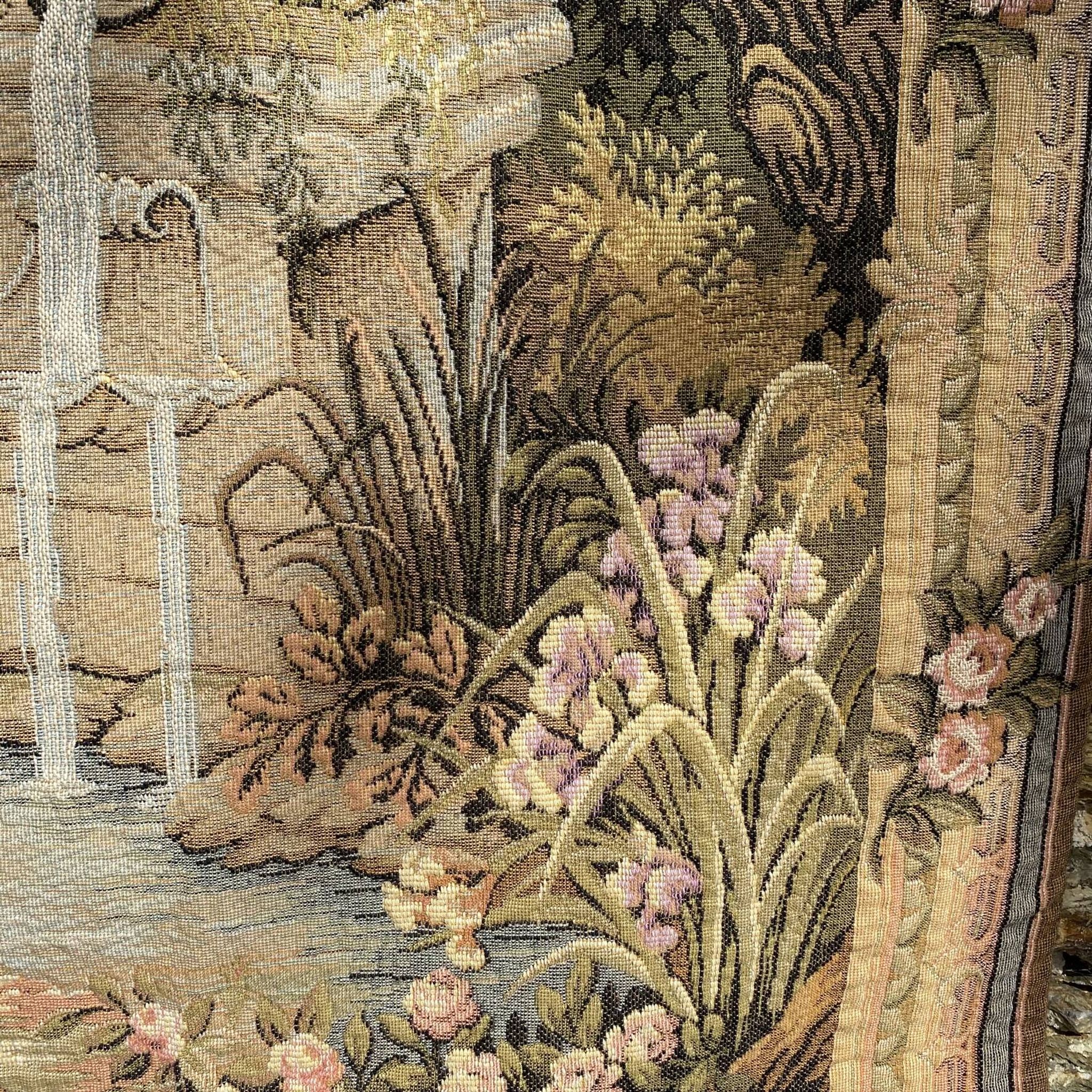 Romantic wall tapestry "Garden of Love", Franklin Mint, France