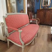 Canapé banquette d'époque Louis XVI