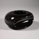 Model 411 Ashtray in Brown Glazed Ceramic from Sicart