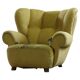 Vintage iconic large upholstered lounge / easy chair from Denmark 1930s
