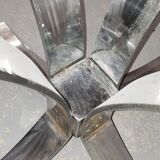 Round panel chrome smoked glass 70 years