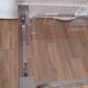 Vintage 70s lounge coffee table chrome-plated base and smoky glass tray
