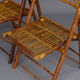 Vintage Bamboo and Rattan Folding Chairs, 1970s, Set of 2