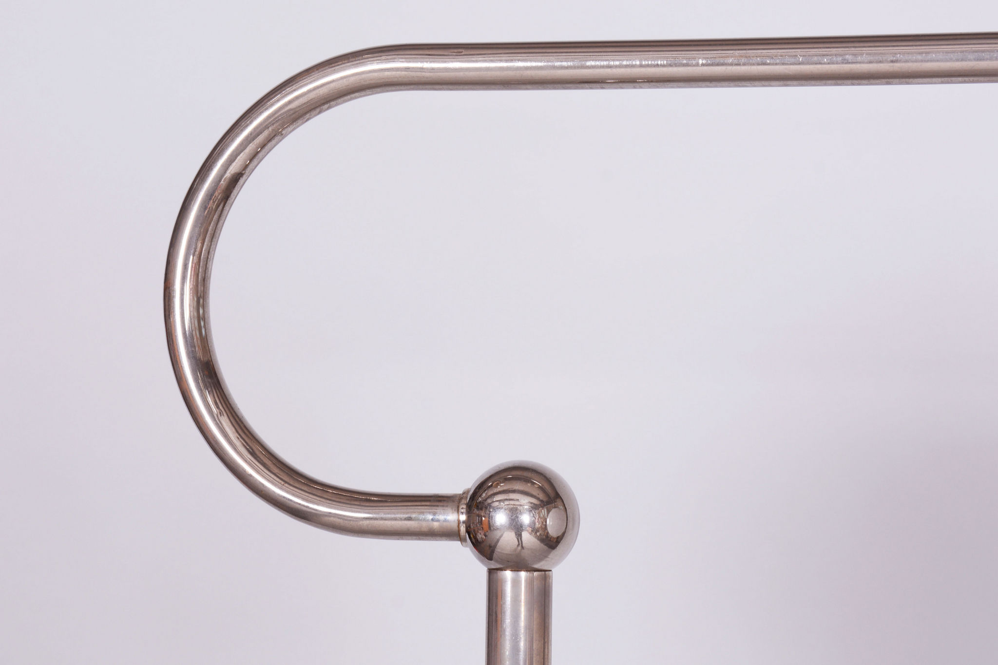 20th century czech bauhaus chrome floor lamp, by hynek gottwald, 1930s