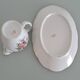 Pot à lait et son plat de présentation en porcelaine émaillée de Limog