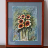 Watercolor bouquet of flower