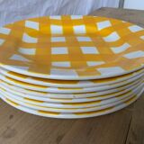 Vintage checkered plates