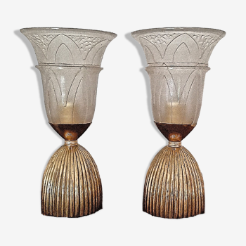 Pair of Art Deco period lamps