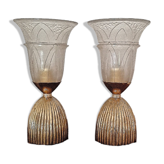 Pair of Art Deco period lamps